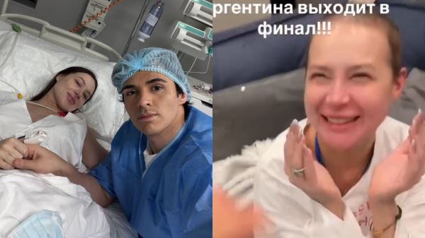 Луис Сквиччиарини опубликовал кадры с Лерчек без парика после девятой химиотерапии